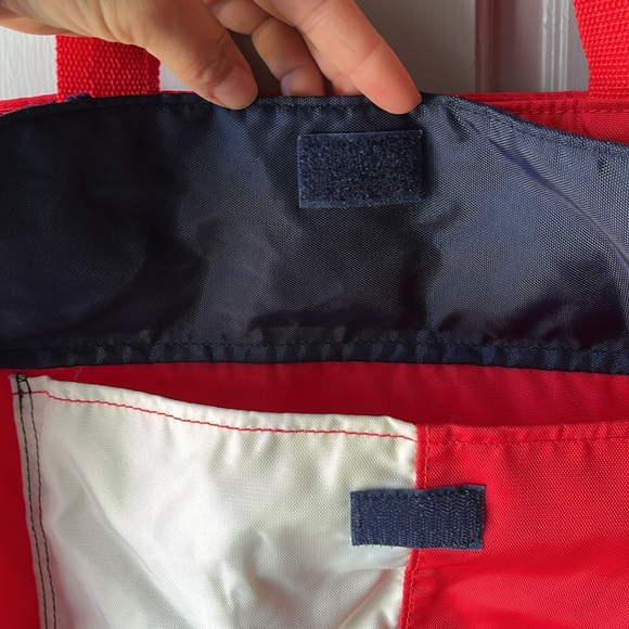 Tommy Hilfiger Canvas Tote Book Bag, EUC - Picture 8 of 14